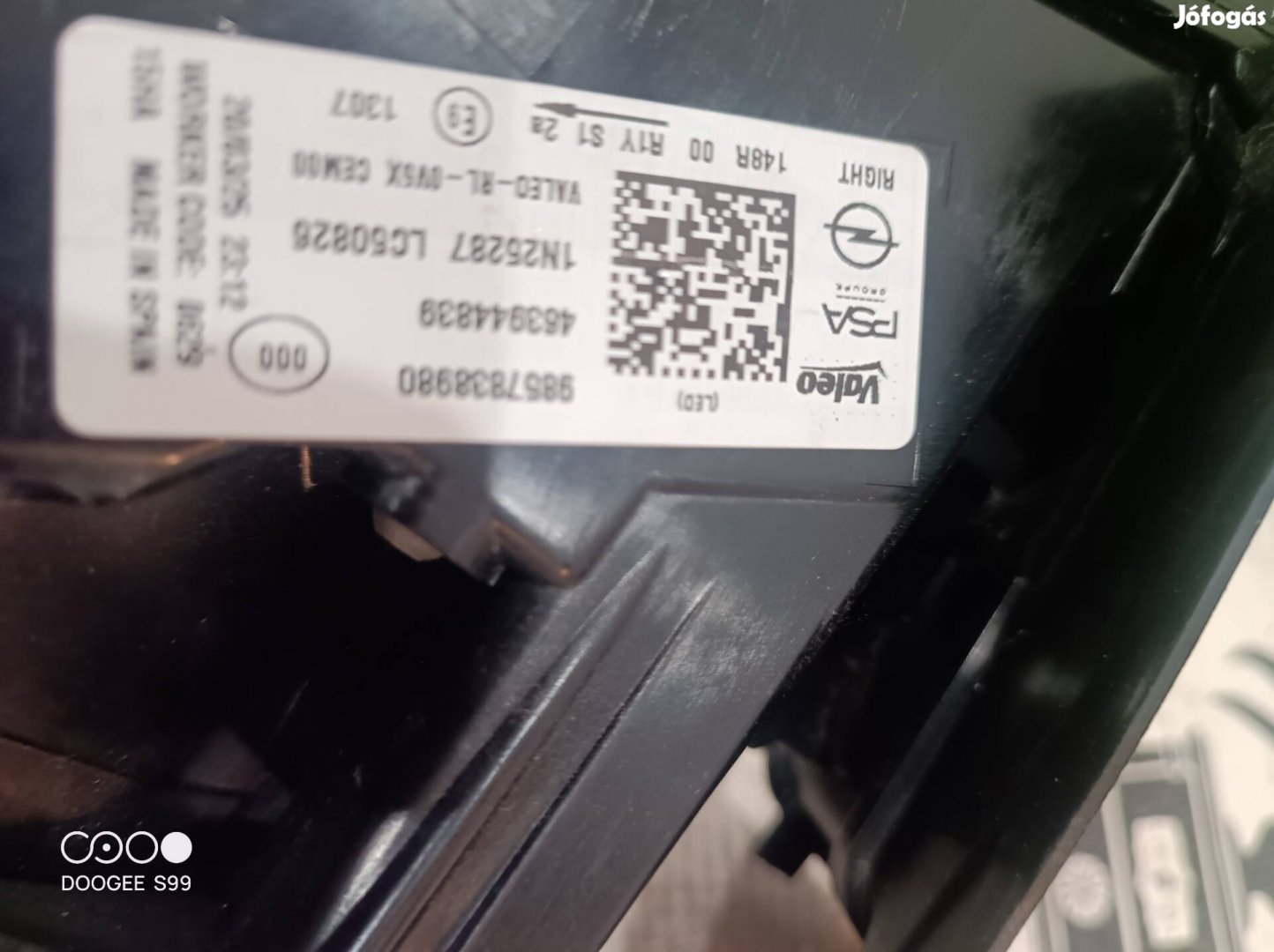 Opel Astra L hátsó lámpák