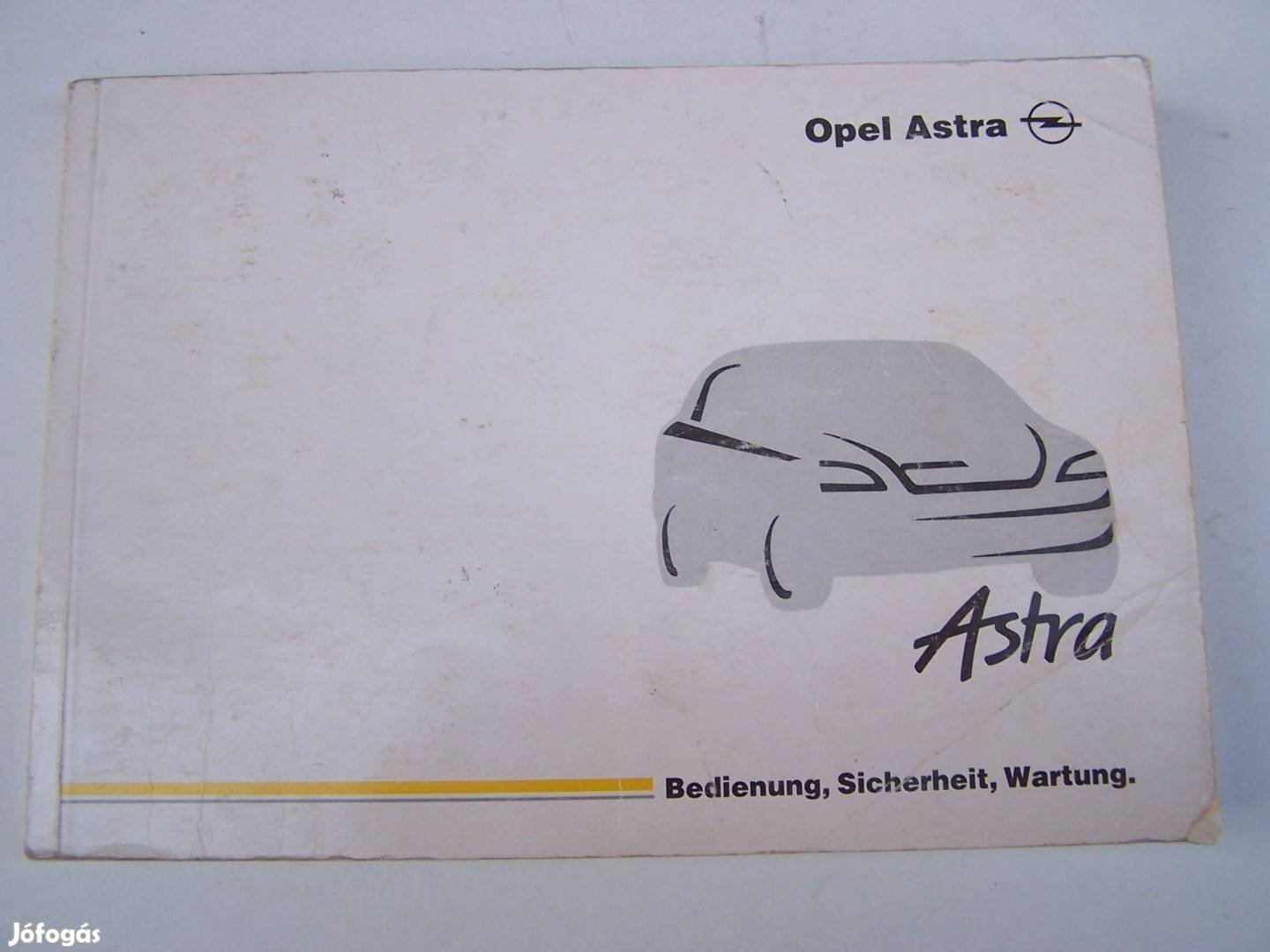 Opel Astra, kezelési utmutató (német nyelvű) retró termék