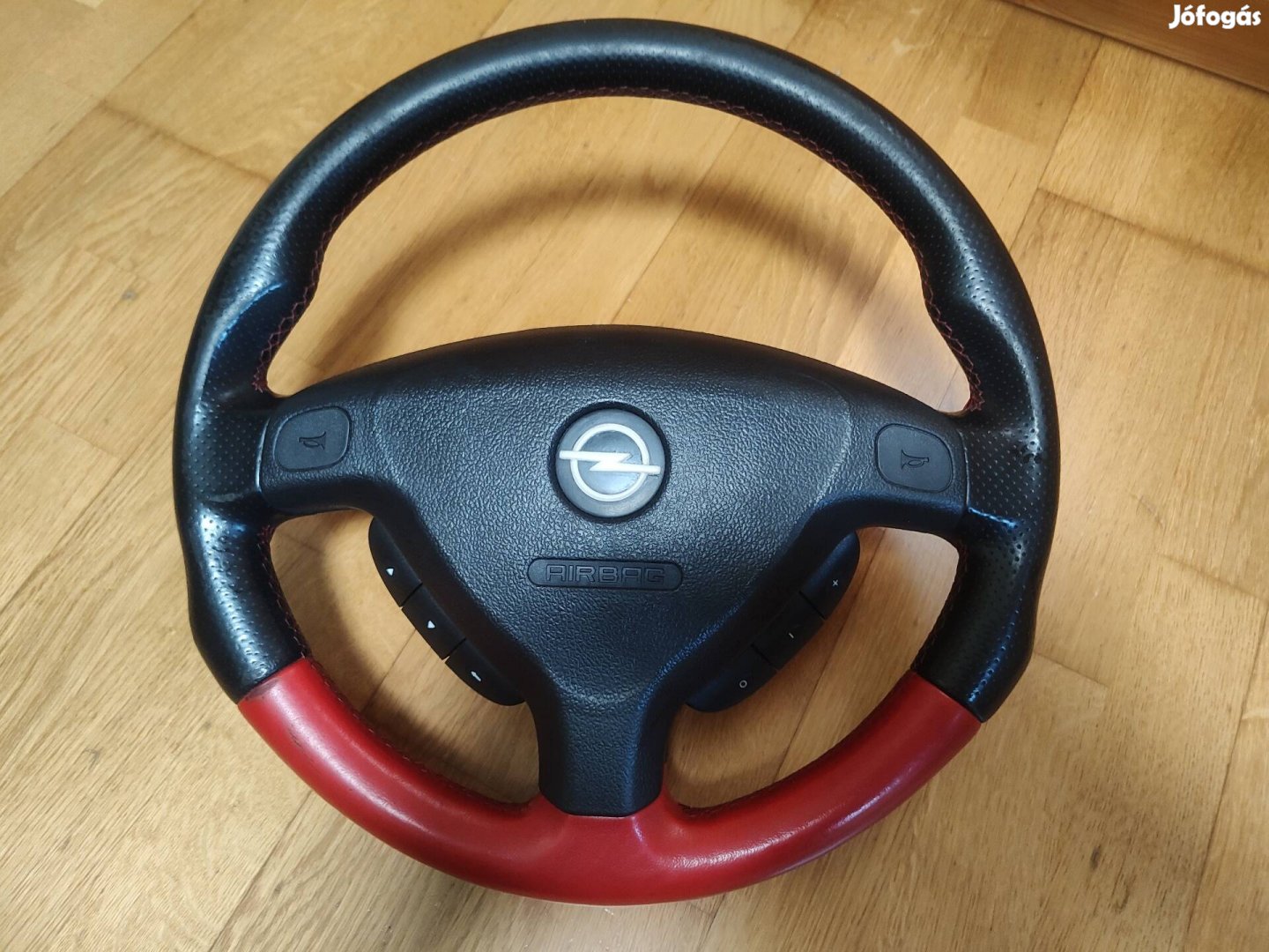 Opel Astra g bőr kormány Linea Rossa légzsákkal