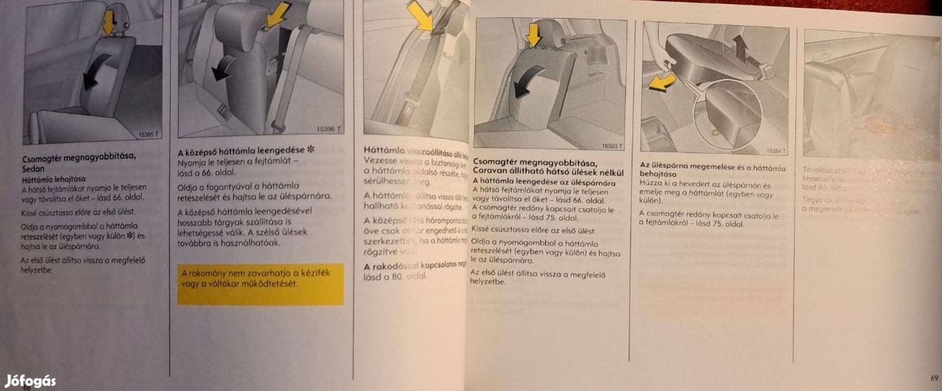 Opel Astra gyári kezelési kézikönyv magyar nyelvű