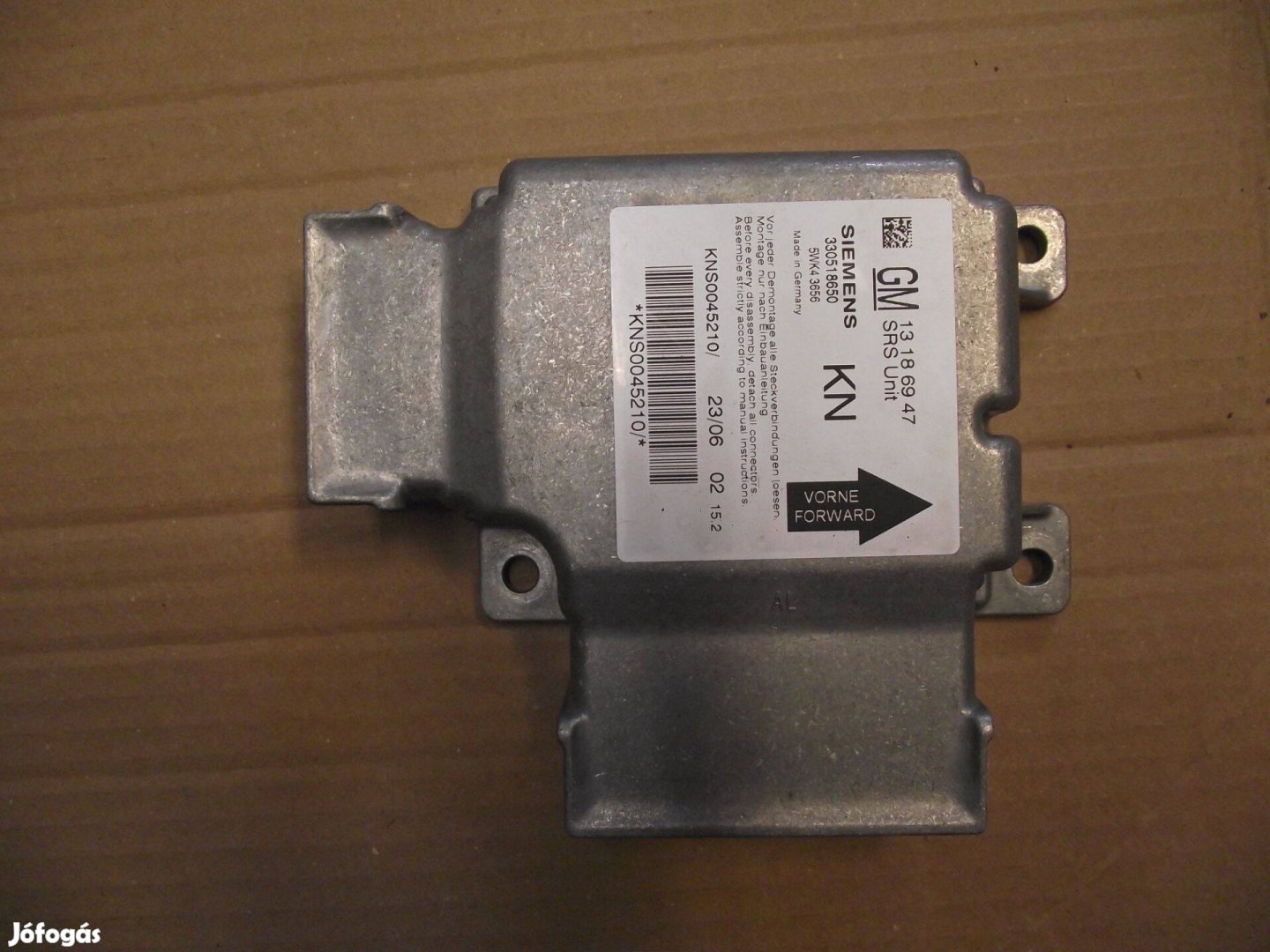 Opel C Vectra Signum légzsák vezérlő 2003-2009 GM 13186947