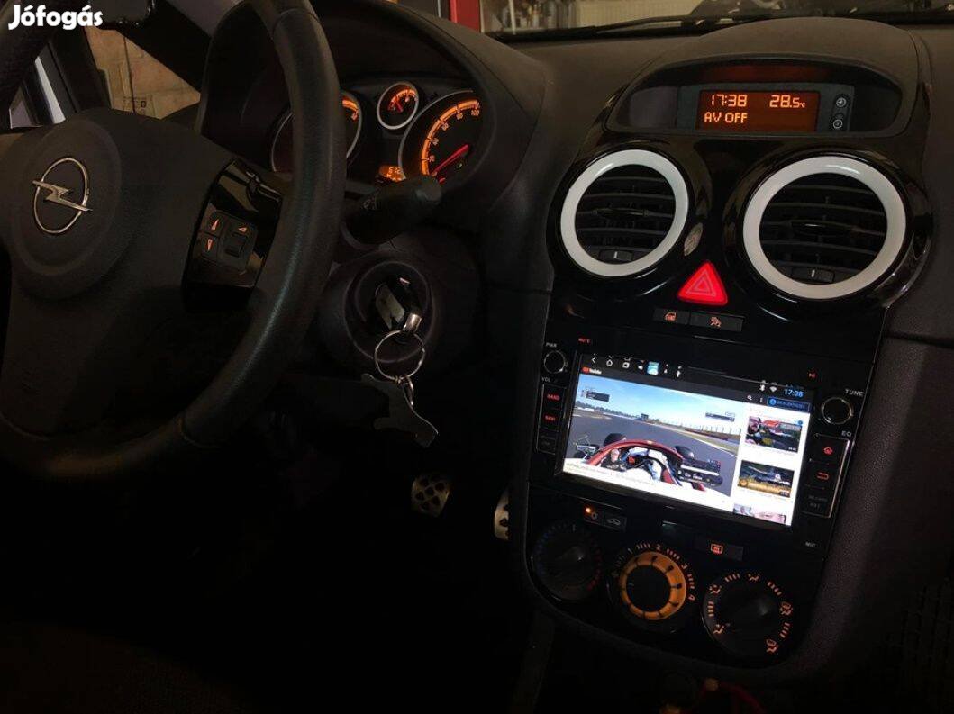 Opel Carplay Multimédia Android GPS Rádió Tolatókamerával