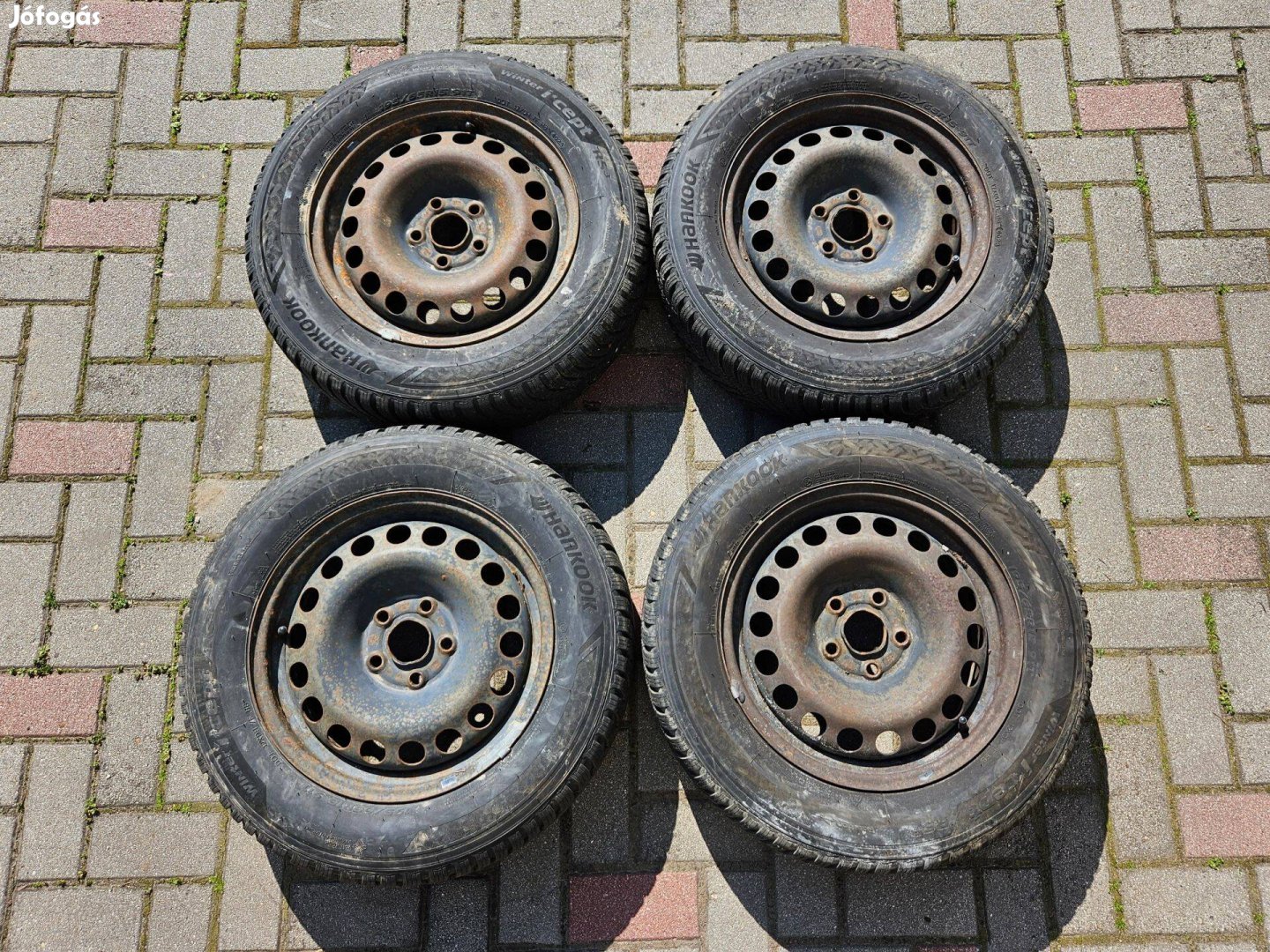 Opel/Chevrolet lemezfelni téli gumival (5x105) 195/65 R15