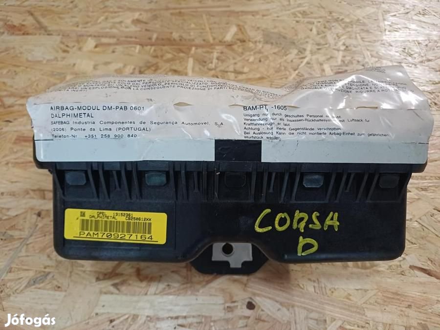 Opel Corsa D (2006-2015) Jobb Első Légzsák