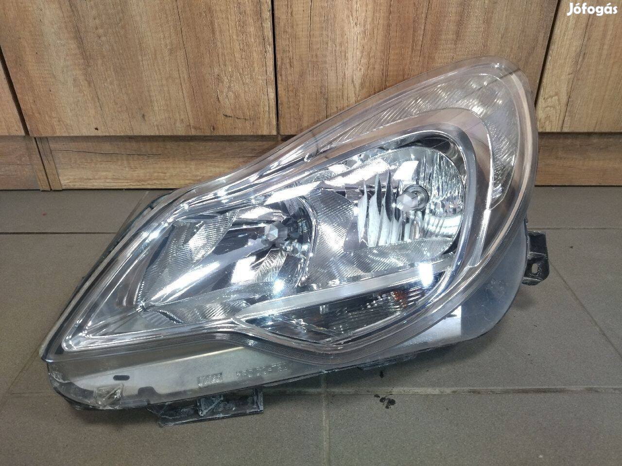 Opel Corsa D facelift 2011- bal első fényszóró. Szép állapotú