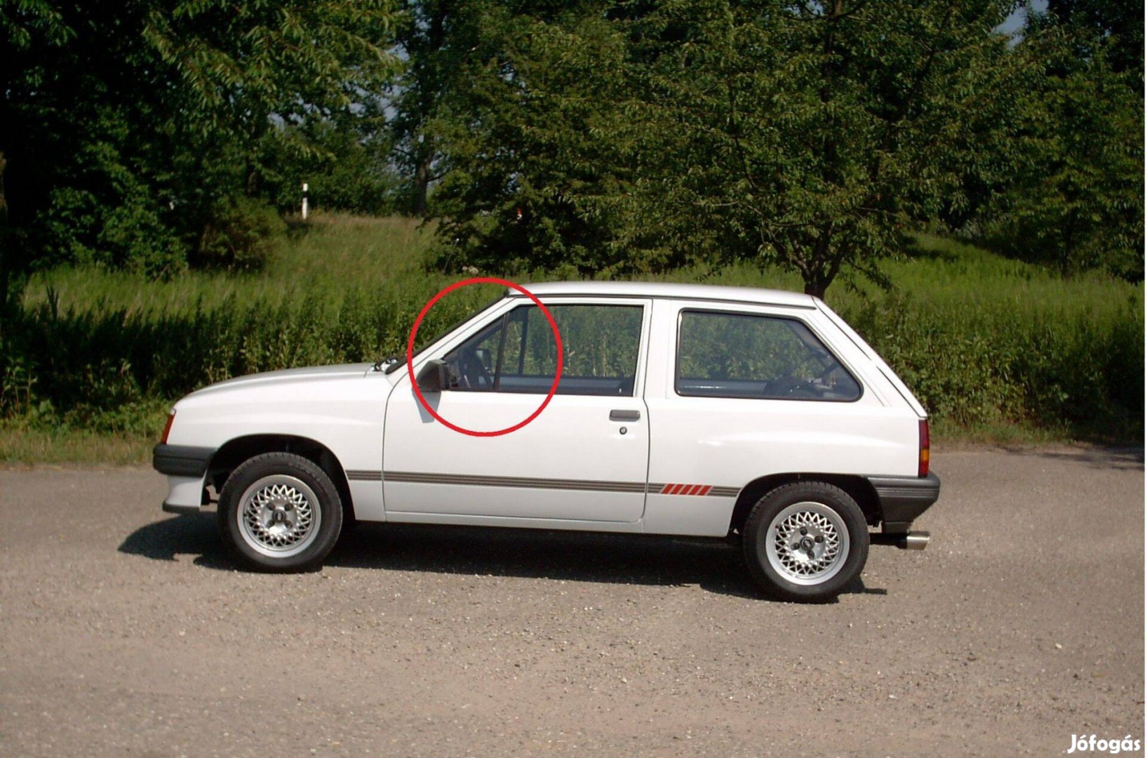 Opel Corsa "A" bal első háromszög üveg