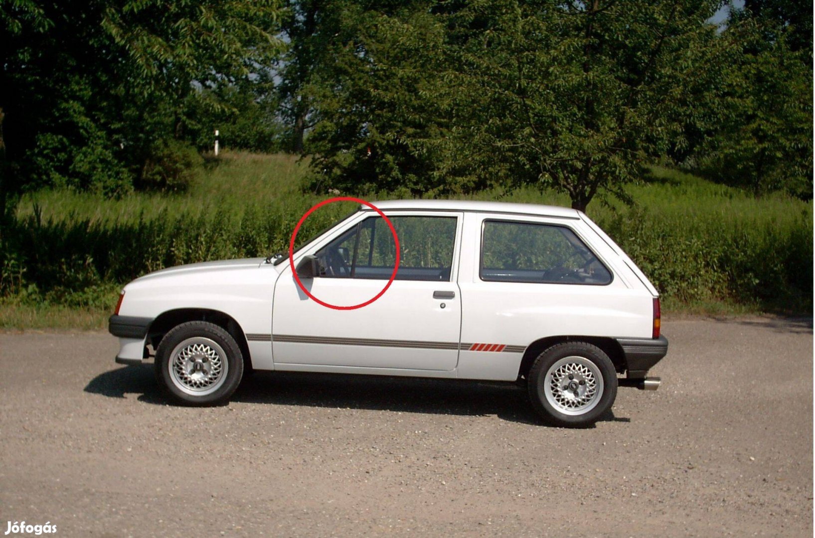 Opel Corsa "A" bal első háromszög üveg