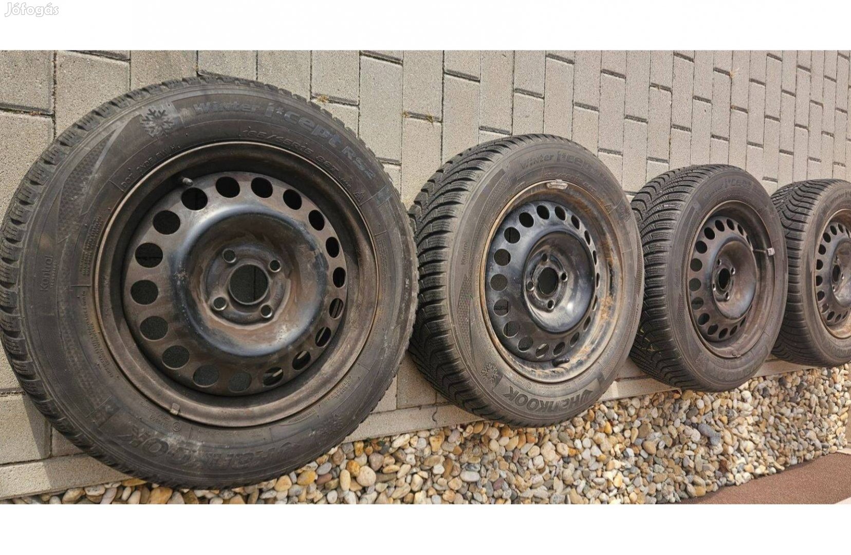 Opel GM Acélfelni 6Jx15H2 ET49 Hankook téli gumival 185/65R15