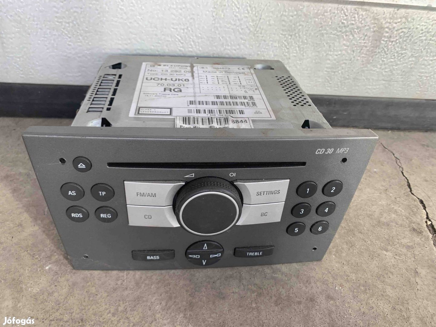 Opel Gyári Rádió CD Rádió Blaupunkt 453116246