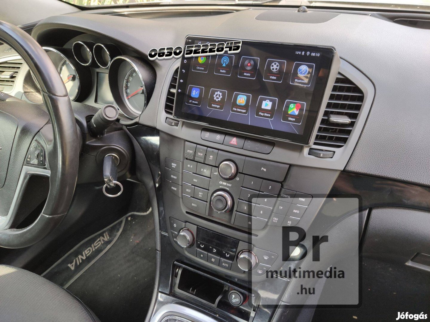 Opel Insignia Android Kijelző Rádió Multimédia Carplay Navigáció Hifi