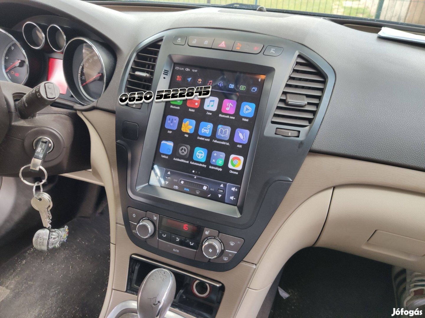 Opel Insignia Tesla Android Kijelző Rádió Multimédia Navigáció Carplay