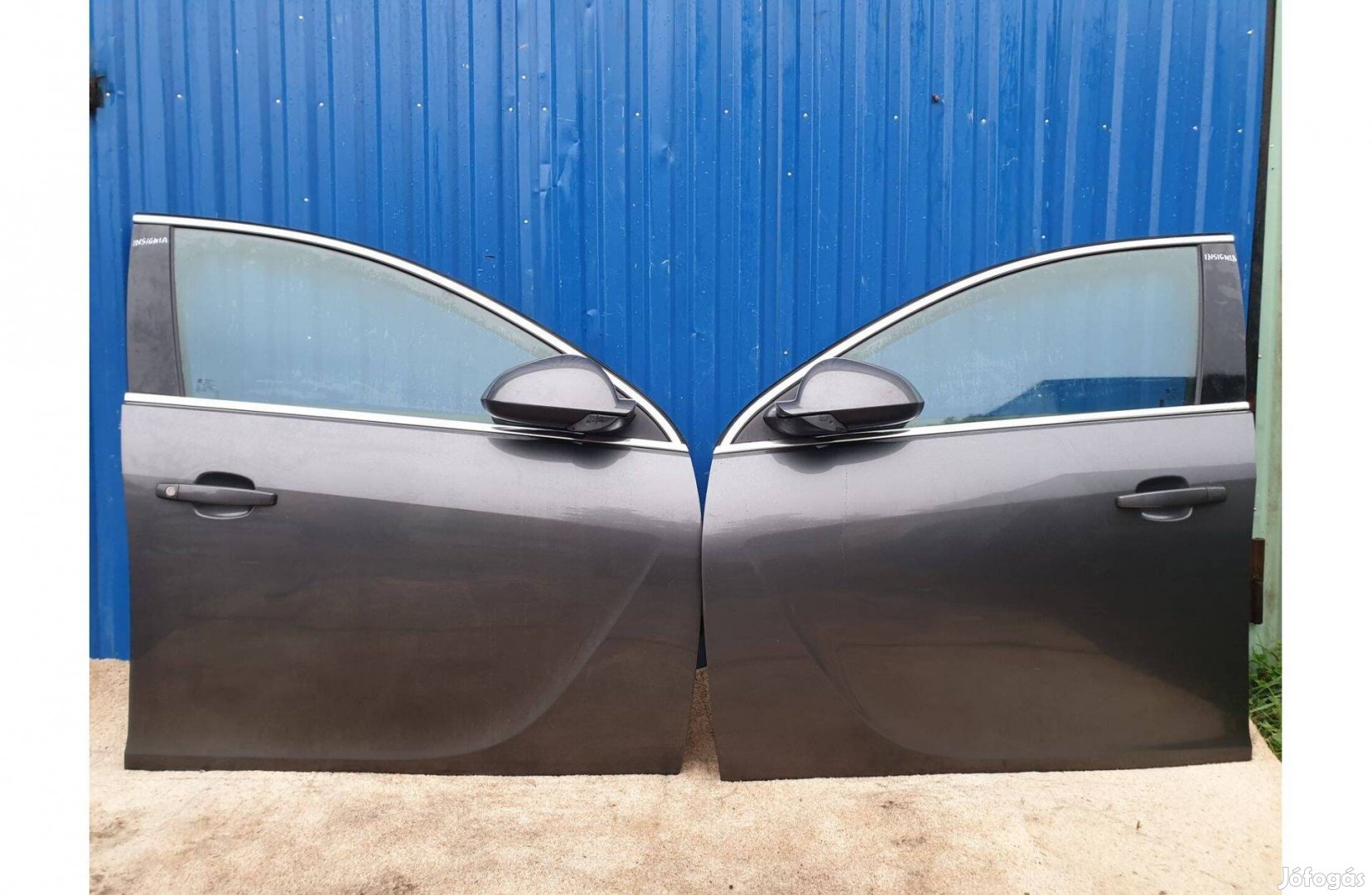 Opel Insignia komplett bal, jobb első ajtó grafit színben