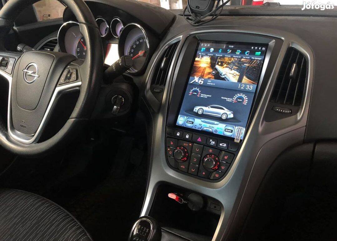 Opel J Astra Carplay Multimédia Android GPS Rádió Tolatókamerával