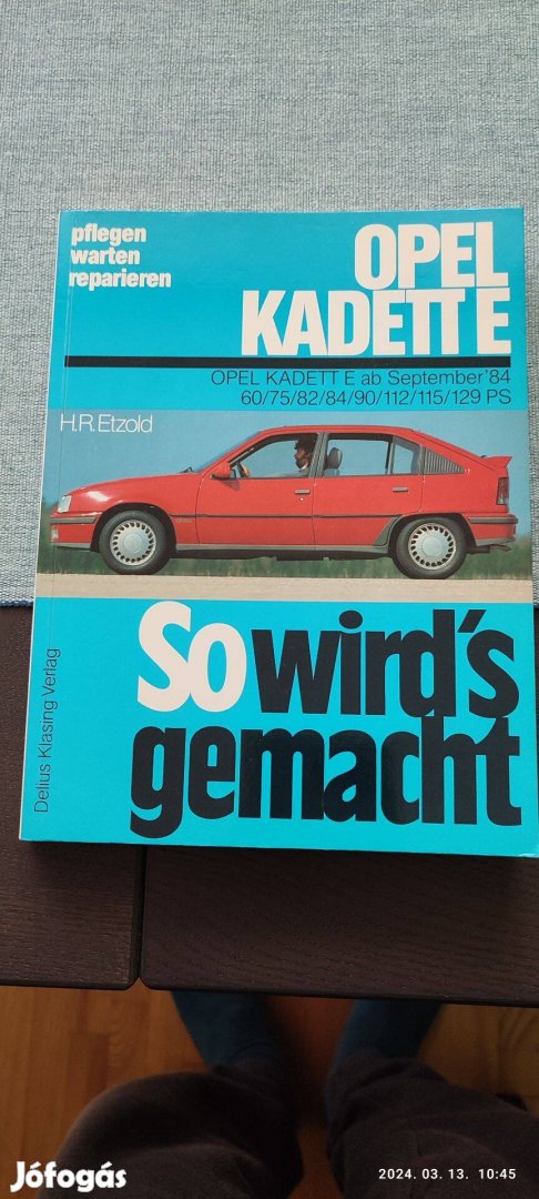 Opel Kadett E jav. kézikönyv
