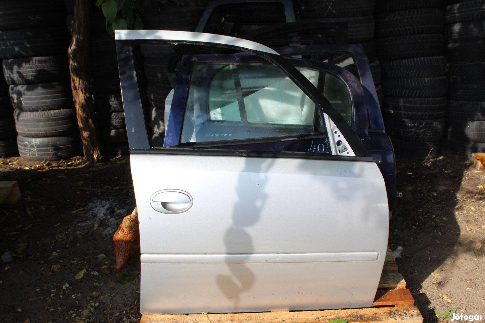 Opel Meriva A facelift jobb első ajtó komplett(404.)