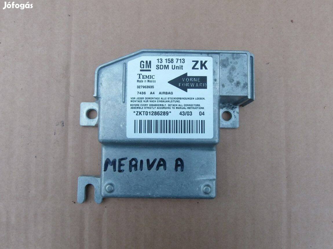 Opel Meriva A légzsák elektronika 13158713