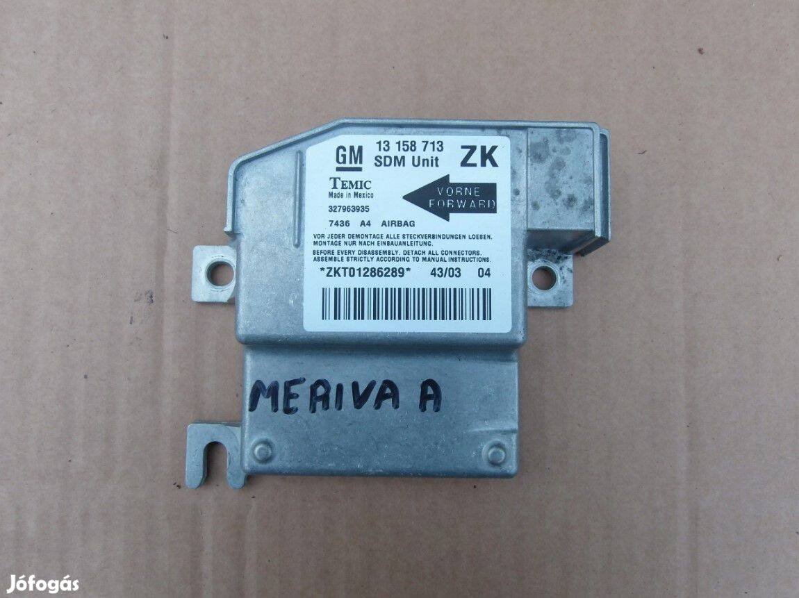 Opel Meriva A légzsák elektronika 13158713