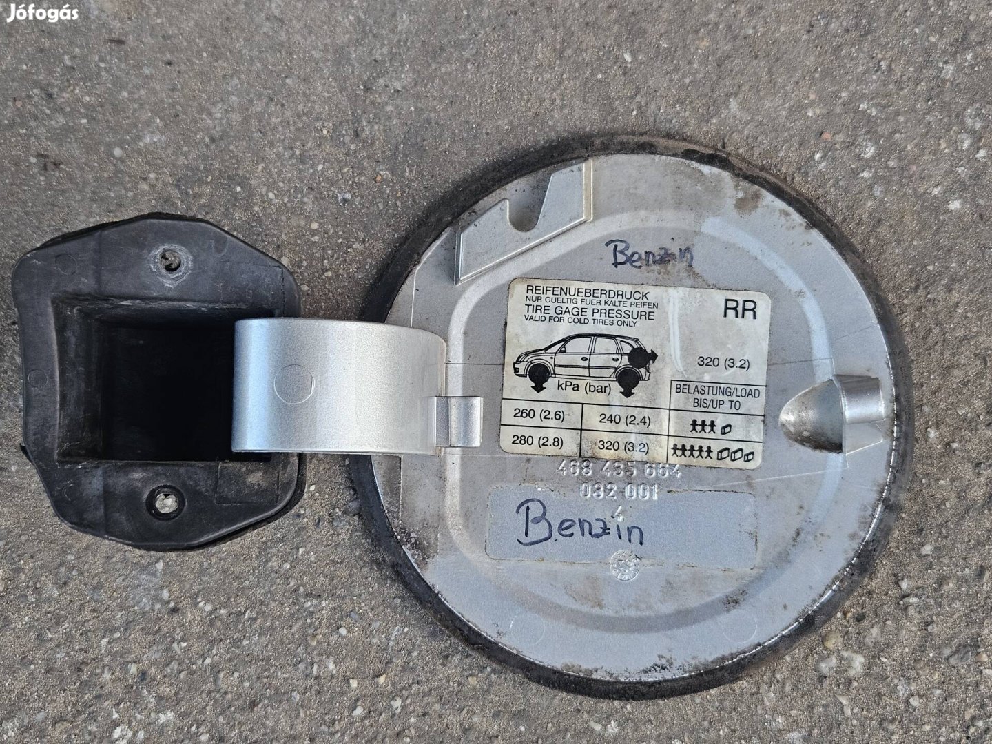 Opel Meriva A tankajtó