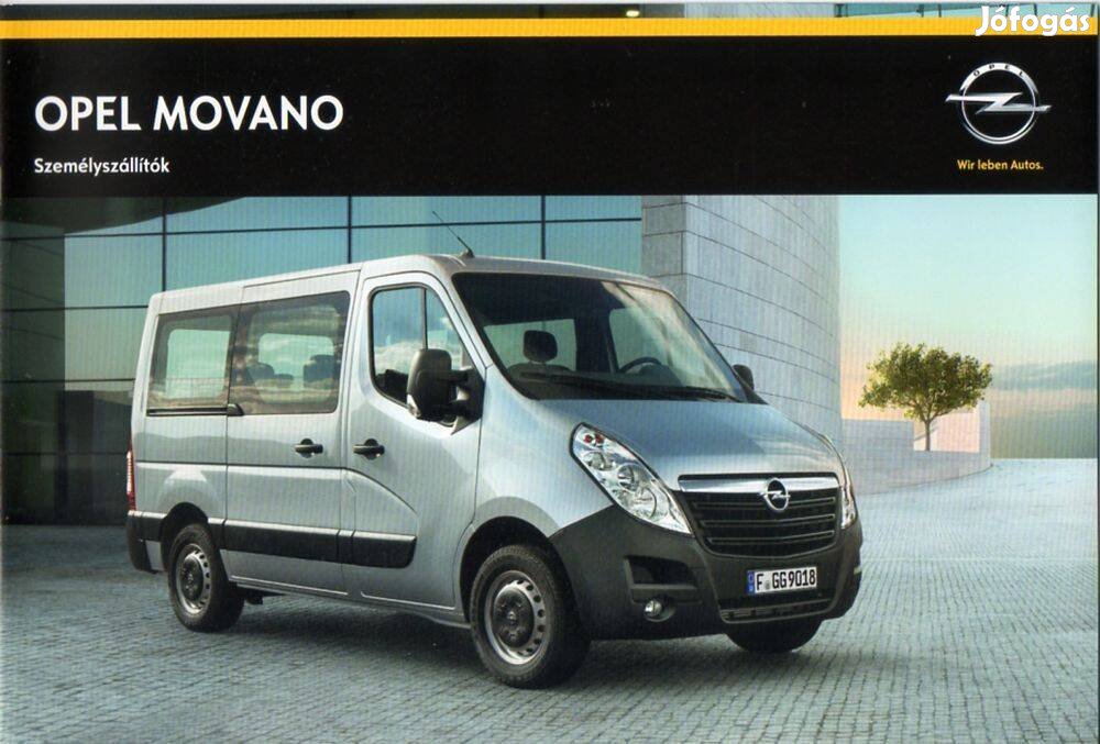 Opel Movano személyszállítók 2014 magyar prospektus brossúra