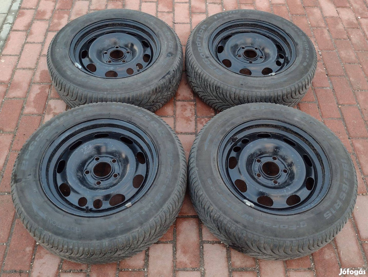 Opel Omega téli kerékszett 195/65 R15 ET33 acélfelnivel