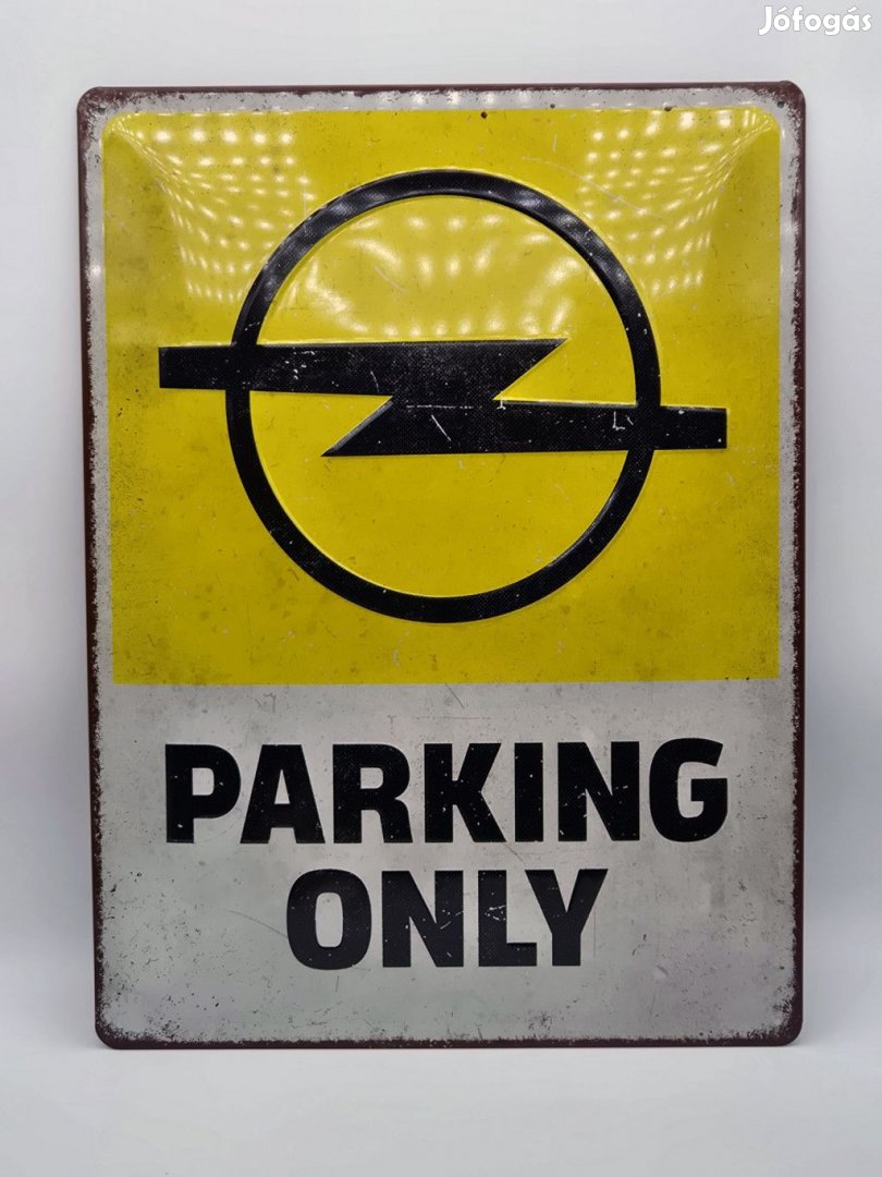 Opel Parking Only - fémplakát  fém tábla (30x40cm)