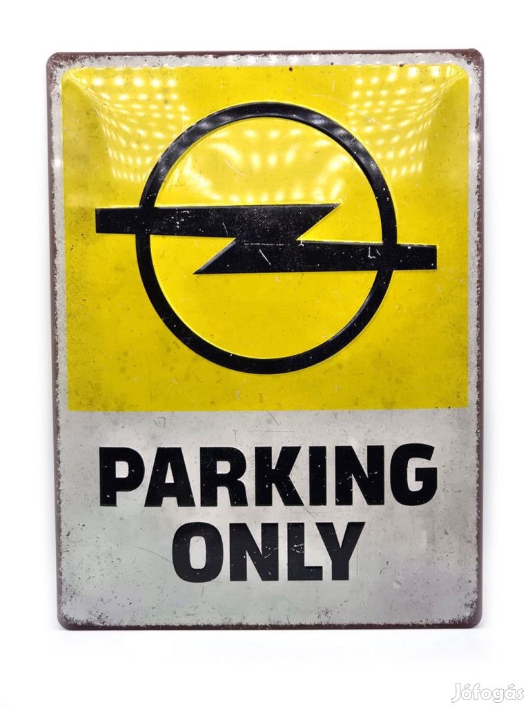 Opel Parking Only - fémplakát  fém tábla (30x40cm)