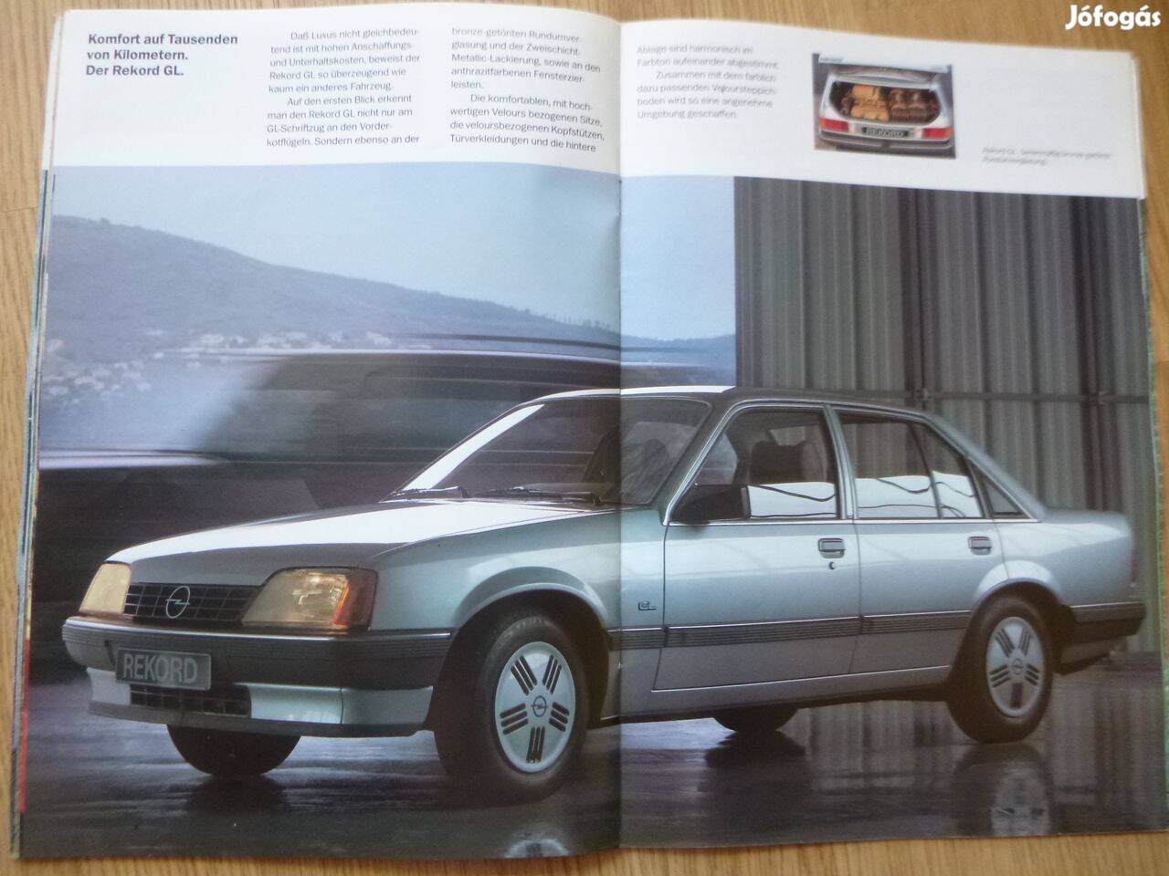 Opel Rekord prospektus - 1985, német nyelvű