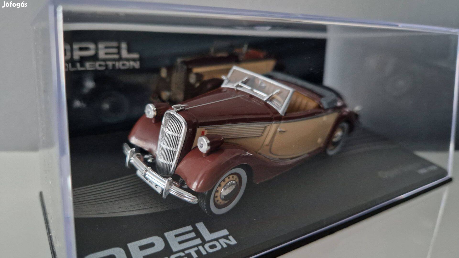 Opel Super 6 1:43 1/43 modell Collection kisautó oldtimer cabrio