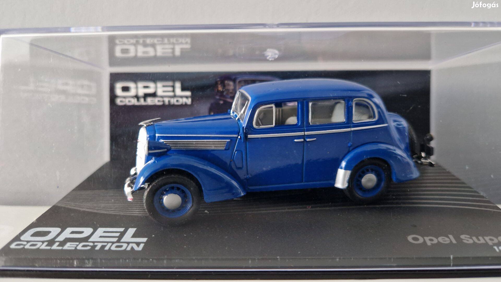 Opel Super 6 1:43 1/43 modell Collection kisautó oldtimer retro