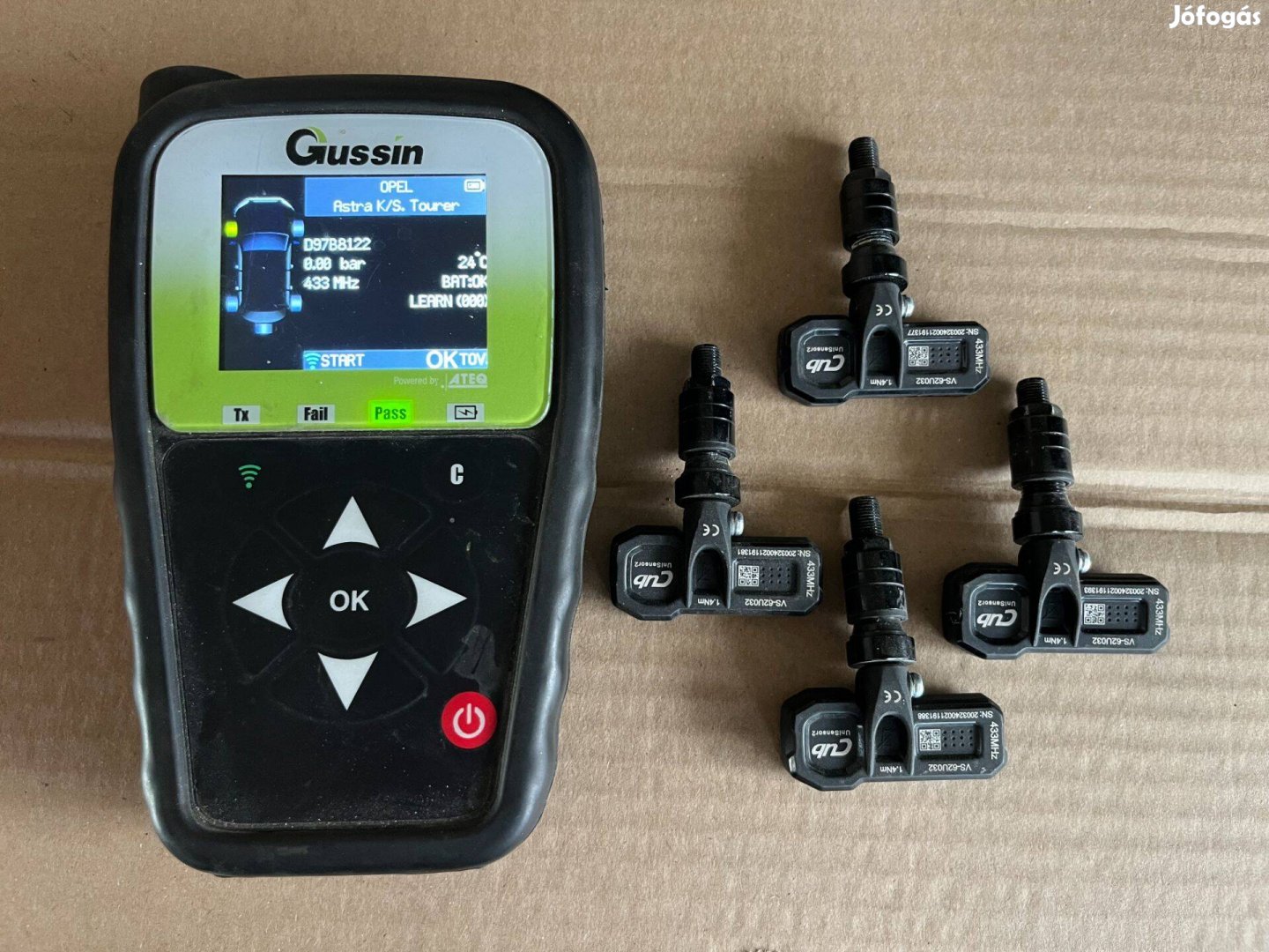 Opel Tpms nyomásszenzor 4db Insignia Mokka Astra