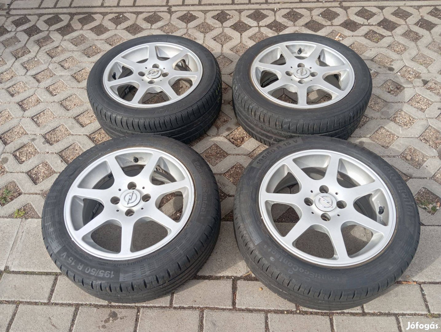 Opel,VW,Seat,Honda,Toyota 6,5jx15 Et38 alufelnik 195/50R15 nyári 4x100