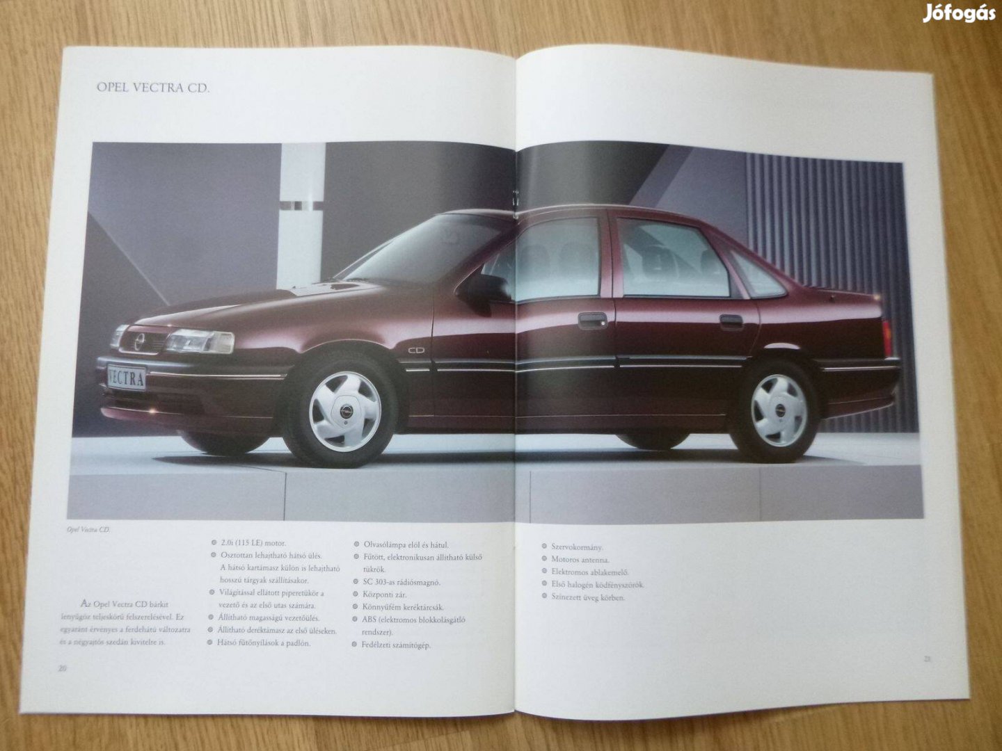 Opel Vectra A (1992-1995) prospektus - magyar nyelvű