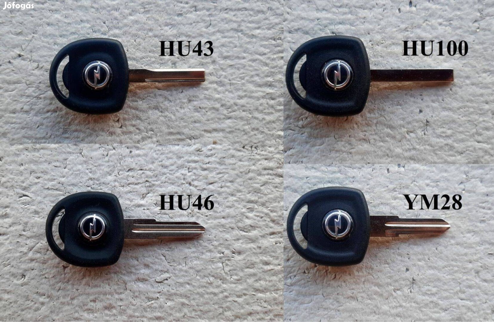 Opel Vectra Omega Zafira Calibra, Daewoo Kalos kulcsház nyers kulcs