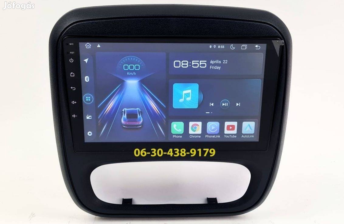 Opel Vivaro Android autórádió fejegység gyári helyre 1-6GB Carplay