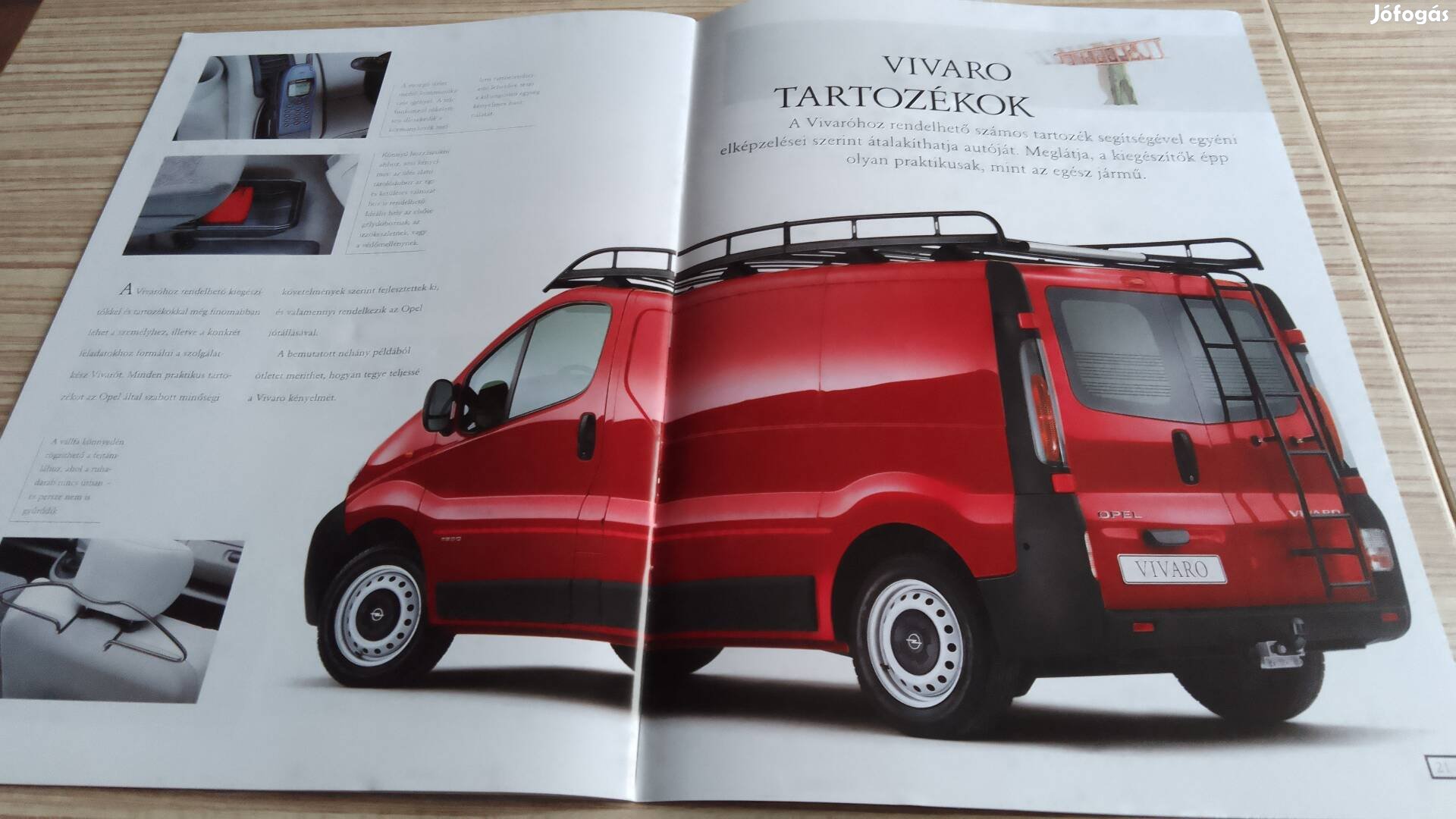 Opel Vivaro (2001) magyar prospektus, katalógus.