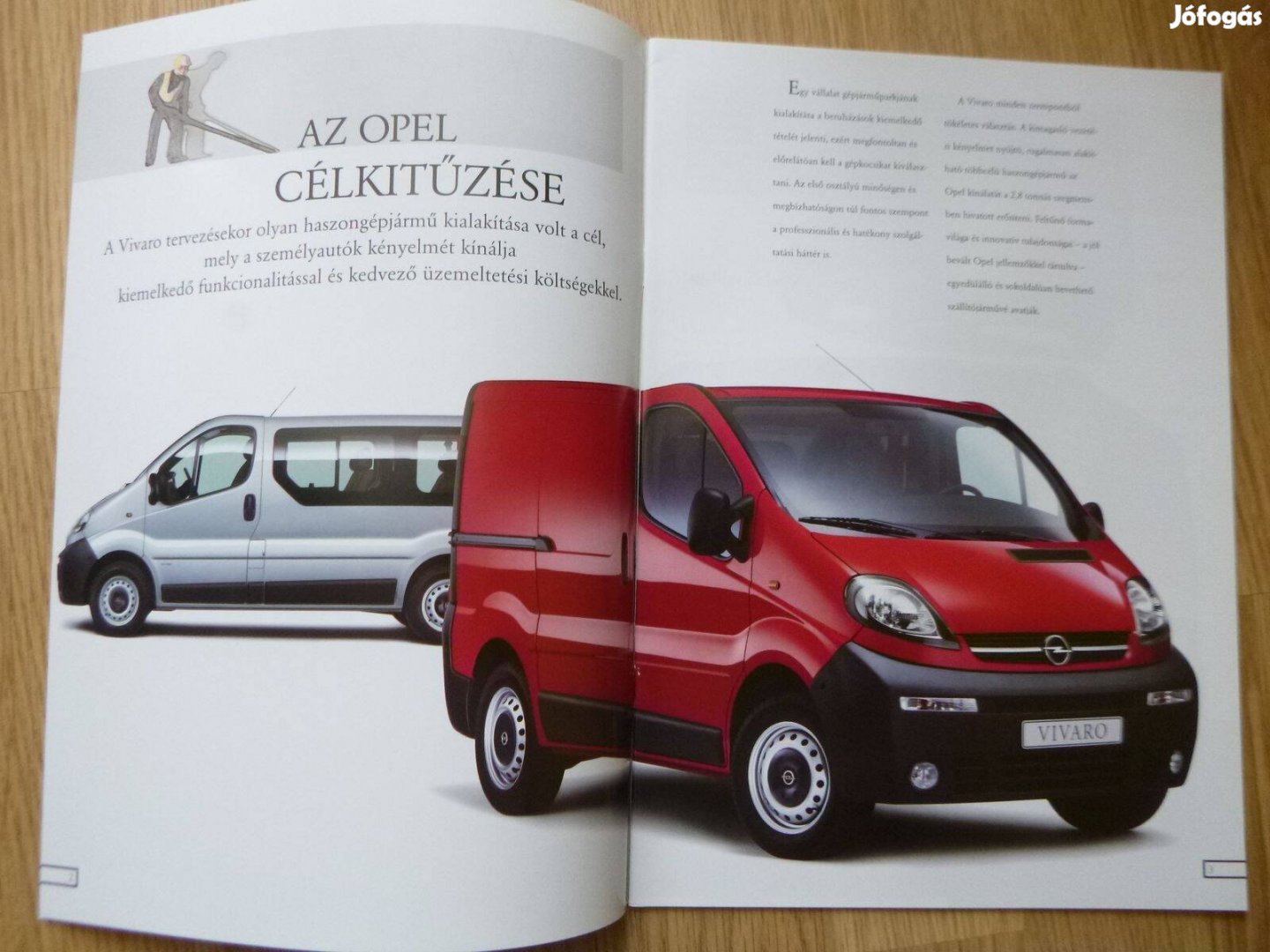 Opel Vivaro (A) prospektus - 2001, magyar nyelvű