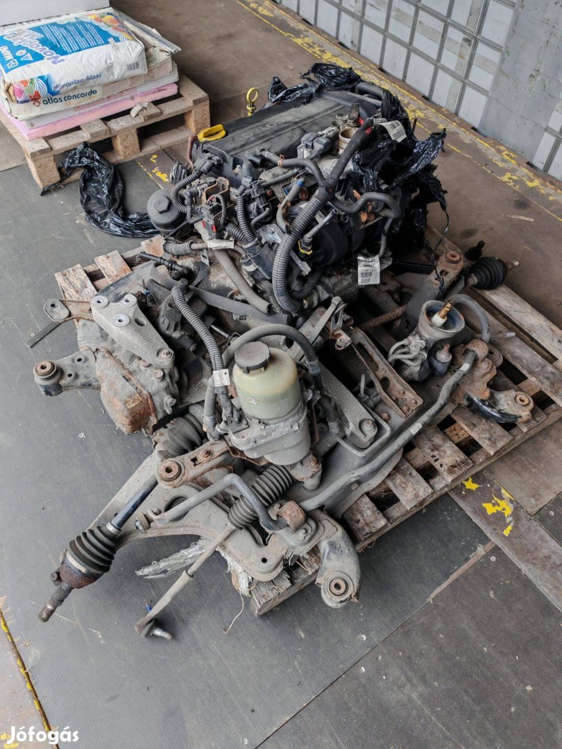 Opel Z14Xep motor+váltó+bölcsővel komplettenn
