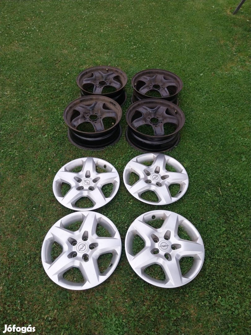 Opel Zafira Meriva stb 5x110 16 lemezfelni 16" felni + dísztárcsa 