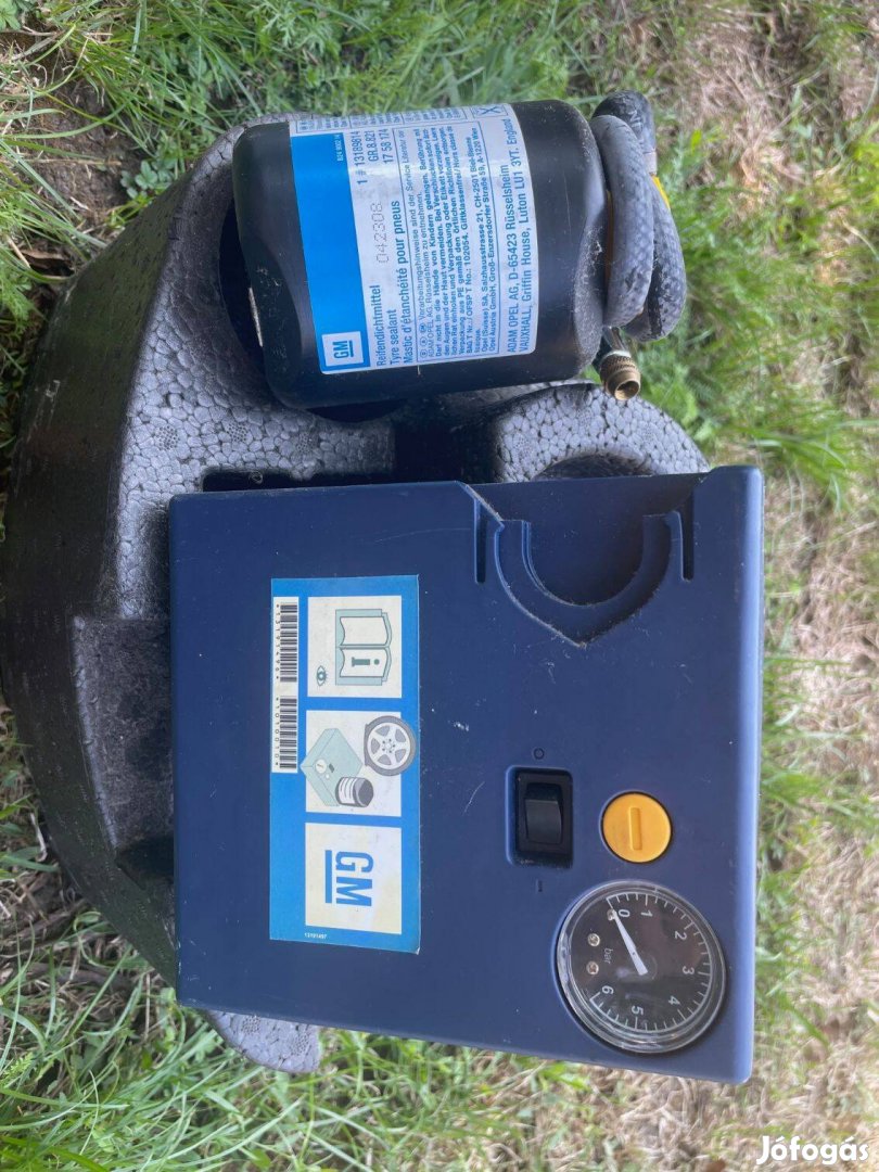 Opel (gyári) Defektjavító kompresszor és Spray (Új! nem volt használva