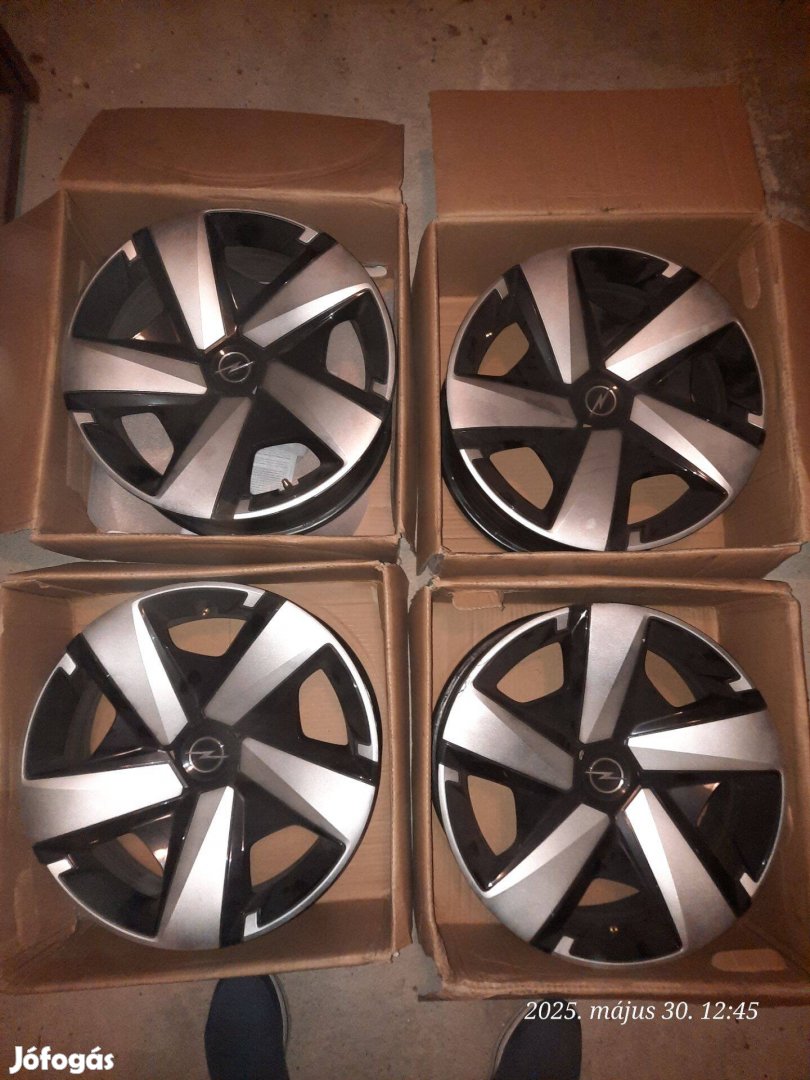 Opel acélfelni + dísztárcsák (4db.) 4x108 r16 6.5J ET20 együtt v külön