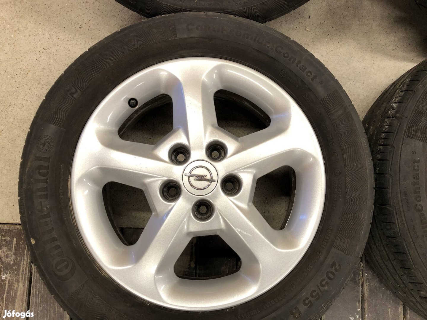 Opel alufelni 16 col 5x110, 205 55 16 nyári gumi