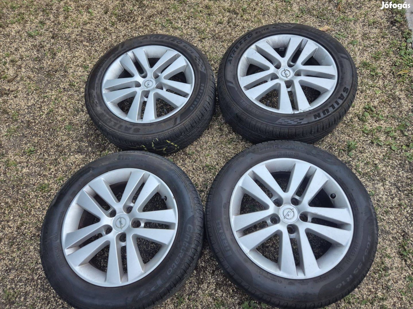 Opel alufelni, nyári gumival, 16"