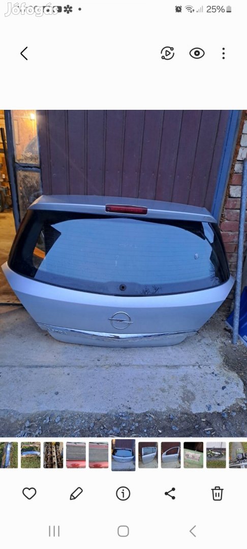 Opel astra h motorháztető 