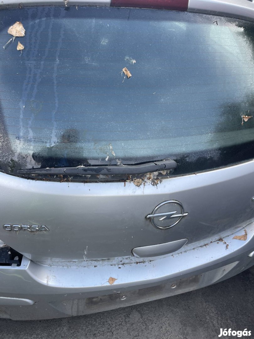 Opel corsa d 3 ajtós csomagtérajtó eladó Z157 ezüst 