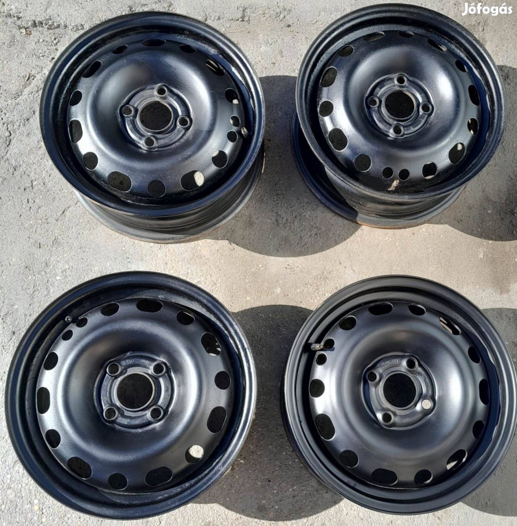 Opel gyári 14-es, 4x100 lemezfelni garnitúra eladó