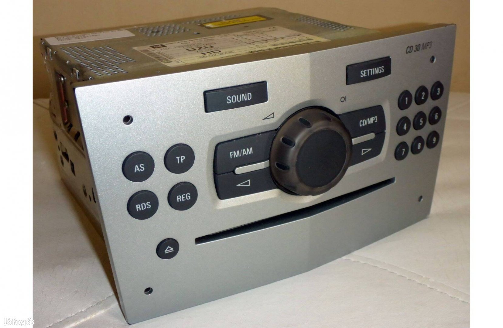 Opel gyári OEM MP3 CD rádió - Delphi-Grundig CD30 MP3 13289919