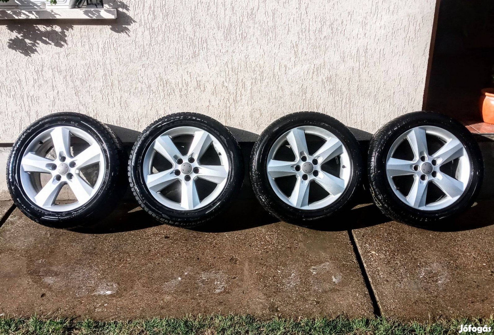 Opel gyári könnyűfémfelni 5x110 osztás 17 collos téli gumi szett eladó