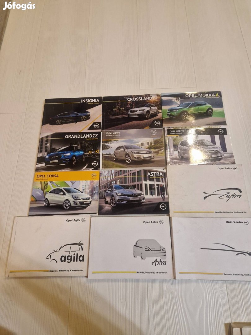 Opel kezelési könyvek
