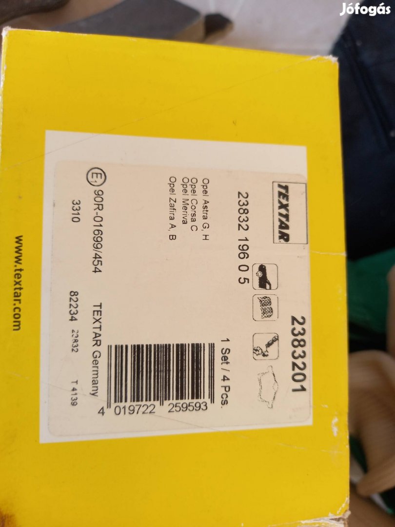 Opel új textar fékbetét szett több típushoz
