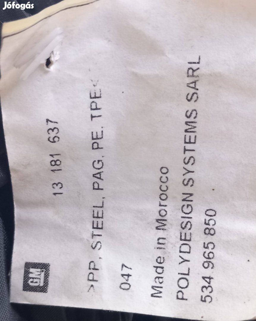 Opel zafira B gyári új csomagtér háló
